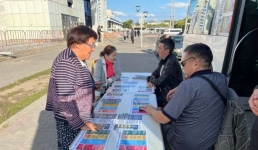 Павлодарда еріктілер жолдарда қабылдау акциясын ұйымдастырды