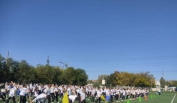 Павлодарда 70 мыңнан астам адам бір уақытта жаттығу жасады