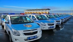Ключи от новых служебных машин вручили павлодарским полицейским