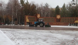 Снег в Павлодаре будут убирать круглосуточно (ВИДЕО)