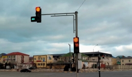 В Актау установили два дополнительных светофора