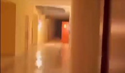 Момент возгорания в школе в Жанаозене попал на видео