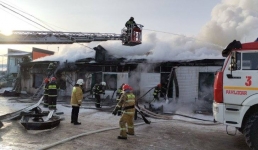 В Павлодаре сгорел магазин