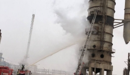 Нефтяные отходы загорелись на одном из преприятий в Мангистау