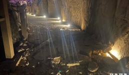 Обвал на Скальной тропе в Актау: начался ремонт