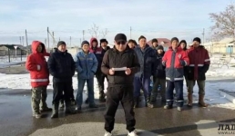 Безработные Курыка требуют трудоустройства на места уволенных сотрудников West Oil Software в Мангистау