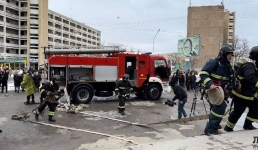 В ТЦ «Shum» в Актау спасатели провели учения