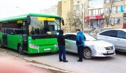 Пассажирский автобус попал в ДТП в Актау