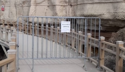 Место обвала камней на Скальной тропе в Актау временно закрыли