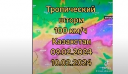 Жители Актау пересылают видео о надвигающемся урагане: прогноз прокомментировали метеорологи