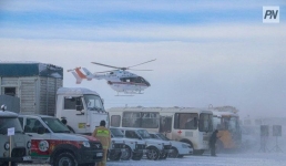 Для учебных поисков пастуха в Павлодарском районе задействовали вертолёт