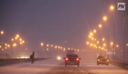 Об опасности непогоды напомнили павлодарским автомобилистам