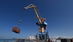 В два раза выросла перевалка контейнеров через порт Актау по ТМТМ в январе этого года 