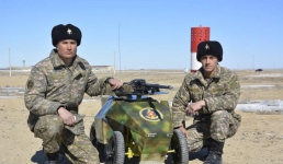 Солдаты-срочники из Актау создали наземный боевой дрон