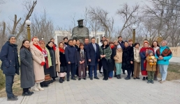 В Мангистау отметили 210 лет со дня рождения Тараса Шевченко