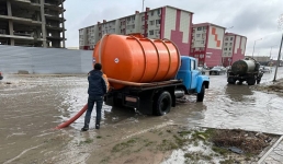 За сутки в Актау выпала месячная норма осадков