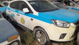 Департамент полиции Мангистауской области продает десятки нерабочих полицейских авто