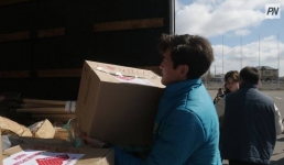 Гуманитарный автопоезд выехал в Петропавловск из Павлодара