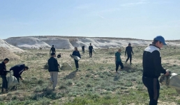 В Мангистау провели субботник в каньоне Ыбыкты-Сай