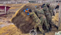 Военнослужащие и спасатели Мангистау помогают пострадавшим от паводков