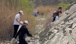 Молодежь Актау провела субботник в урочище Самал