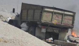 Водителя грузовика оштрафовали в Актау за сброс и поджог мусора