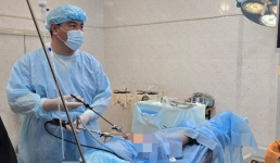 В Жетыбайской сельской больнице впервые проведена лапароскопическая операция