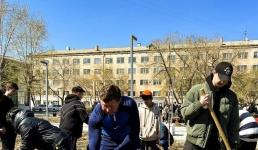 Субботник, тимбилдинг, концерт: в павлодарском колледже поддержали экоакцию