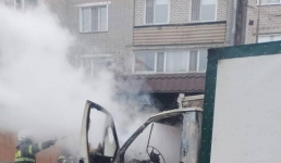 В Павлодаре загорелась «ГАЗель»