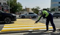Где в Актау обновили дорожную разметку