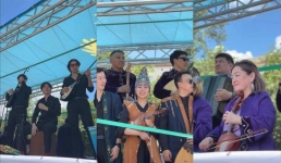 Домбровый караван проехал по улицам Павлодара