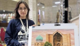 Рисунок павлодарской школьницы покажут на выставке в Париже
