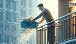 Житель Аксу превратил балкон в мусоропровод