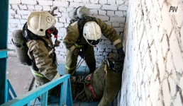 В Павлодаре потушили условный пожар в лаборатории