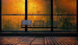 В Павлодаре водитель снес остановку