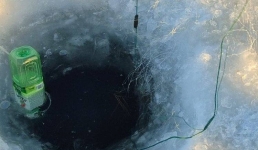 В Баянаульском нацпарке неизвестные ловили рыбу из проруби сетью