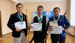 Павлодарские учителя состязались в стрельбе из лука