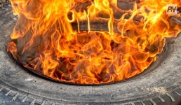 В Экибастузе сгорел автобус