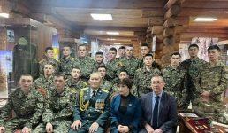 Павлодарские военнослужащие почтили память векового ветерана