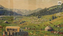 Павлодар украсили картинами с национальным колоритом