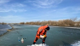 На одной из павлодарских рек произвели взрыв