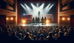 Юные павлодарцы учились пожарной безопасности со сцены