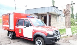 В Павлодаре перевернулся пожарный автомобиль