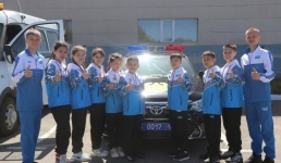 Павлодарские полицейские провели весёлые старты