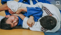 В Успенку приехали столичные борцы