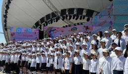 На «Ertis Promenade» прозвучал гимн детей Павлодара