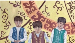 Павлодарская школьница изобразила тюркскую игру