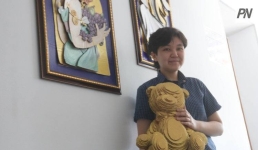 Павлодарский дизайнер превратила в произведение искусства упаковочный картон