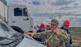 В Актогайском районе стартовали учения по гражданской защите