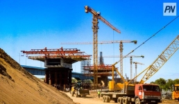 В Павлодаре приступили к пролётному строению моста через Иртыш